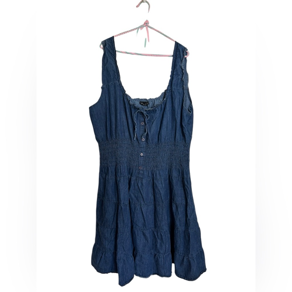 Classic Navy Sleeveless Smocked Sundress